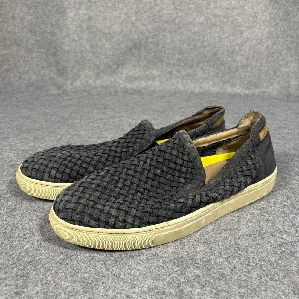 Donald J‎ Pliner Karter3-FL Slip On 11M Charcoal Woven Suede